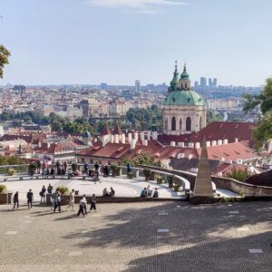 Prague by car, view from Prague castle